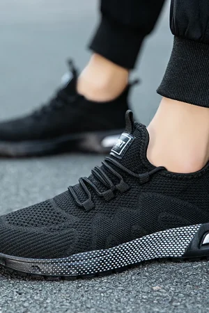 Oiaano Barefoot Man Sport Shoes Mesh Light Breathable Lace-Up Sneakers Causal Soft Sole Leisure Zero Drop Outdoor Work Jogging